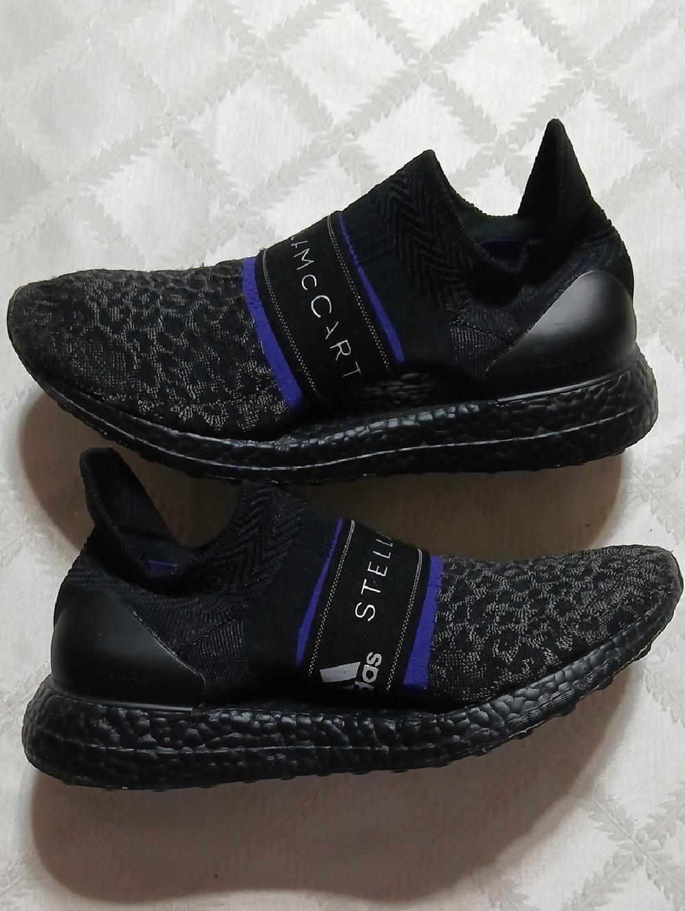 Adidas by Stella McCartney Black Slip-On Running Shoes Size 8.5